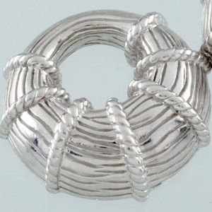 Judith Ripka 925 Sterling Cable Design Pendant
